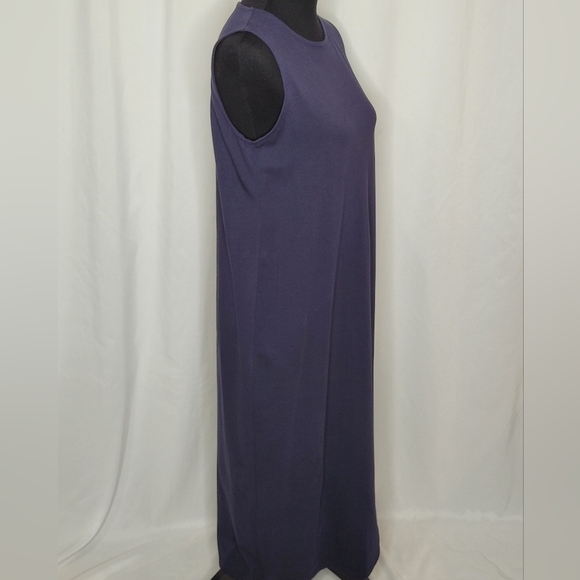 Eileen Fisher Organic Cotton Jersey Sleeveless Dress - Size XS - Picture 3 of 6